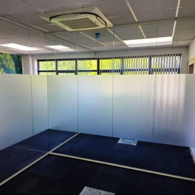 Frameless glass partitions for IPP in Coventry