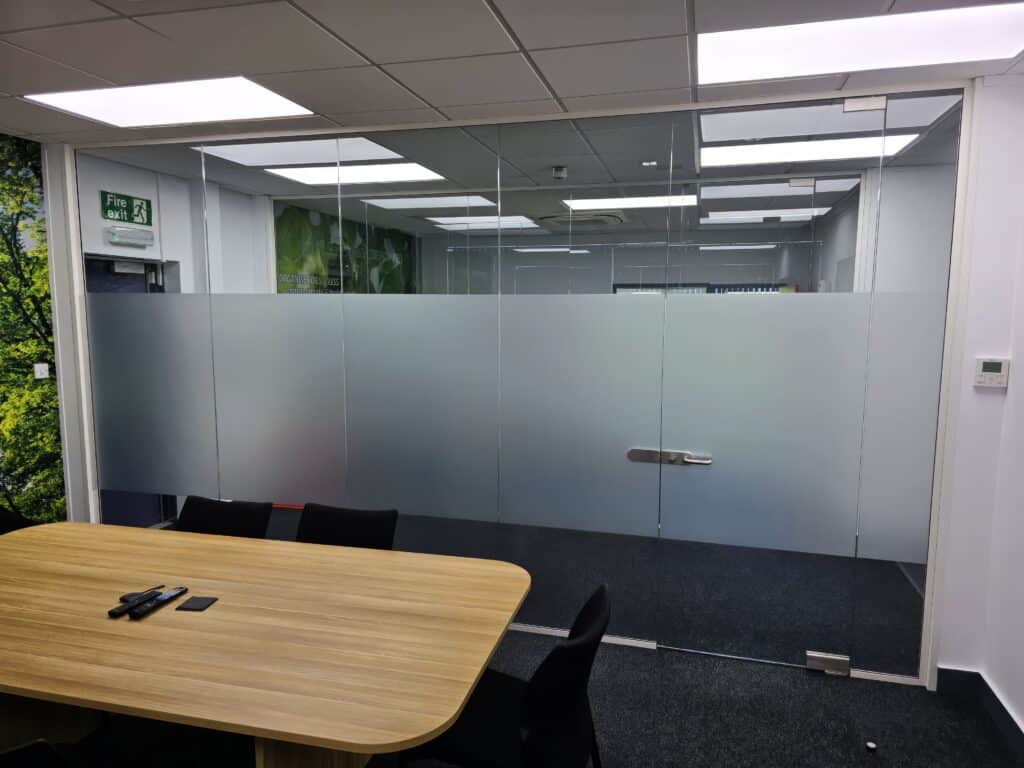 Frameless Single Glass Partitions in Coventry