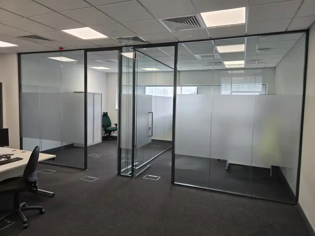 Double Glass Partitions for Grimsby Institute