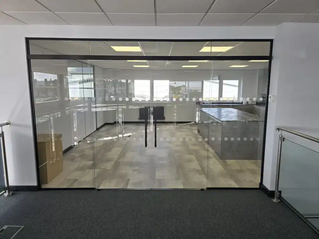 Double Doors with Side Panels and overhead panel