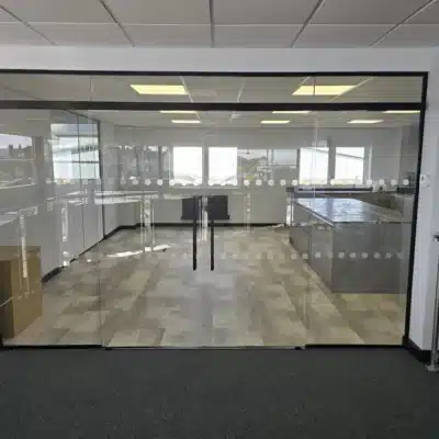 Double Doors with Side Panels and overhead panel