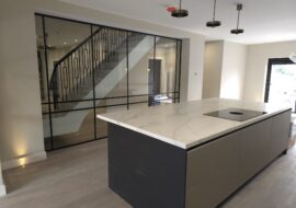 Black Framed Glass Wall Glass Office Partitions Harrogate