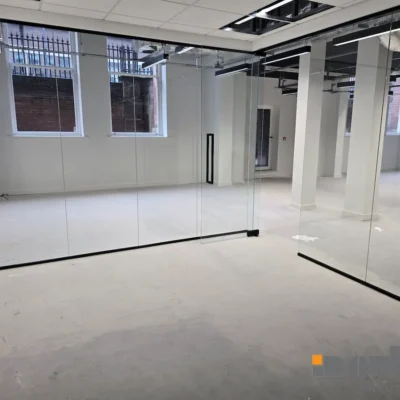 Single Glazed Office Partitioning Leeds Office