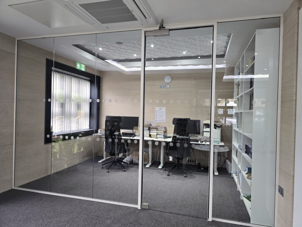 Glass Office Dividers in Sheffield