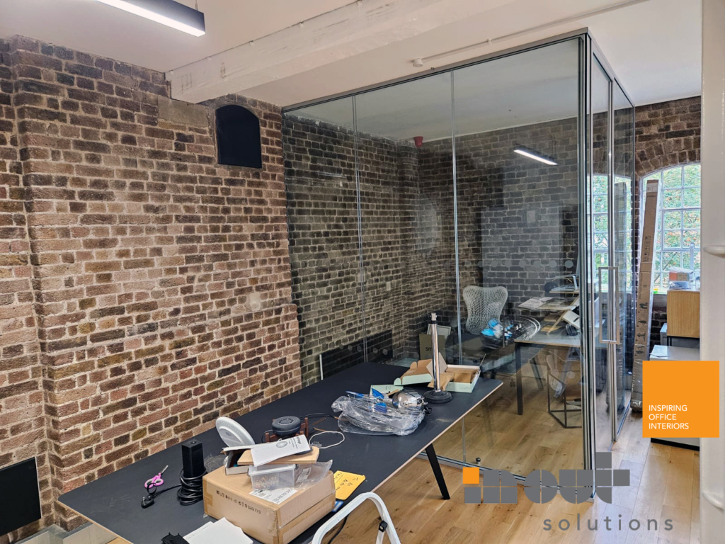 Double Glass Partitions