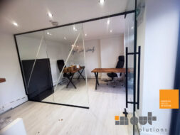 Glass Room Walls Dividers Cost UK Interior Doors Home Installers Glazed Office Partitions Costs Installed Leeds Prices Yorkshire Noise Reducing Double Single Glazing -