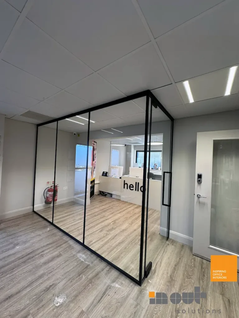 Glass Corner Room for a dentist in Leeds