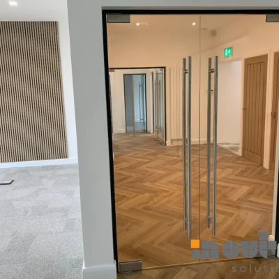 Internal Entrance Office Frameless Glass Doors