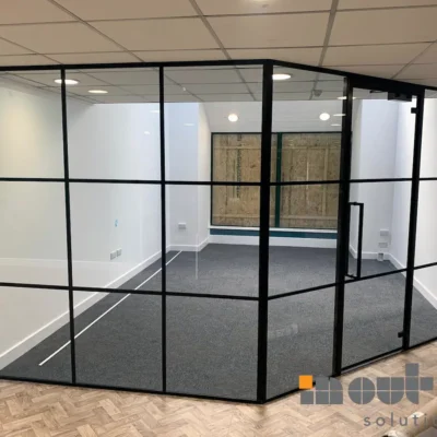 Black Framed Glass Office