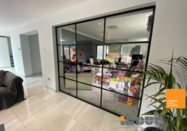 Glass Partition Wall Preston, Glass Room Divider Preston