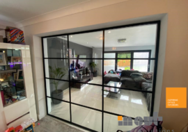 Glass Partition Wall Preston, Glass Room Divider Preston