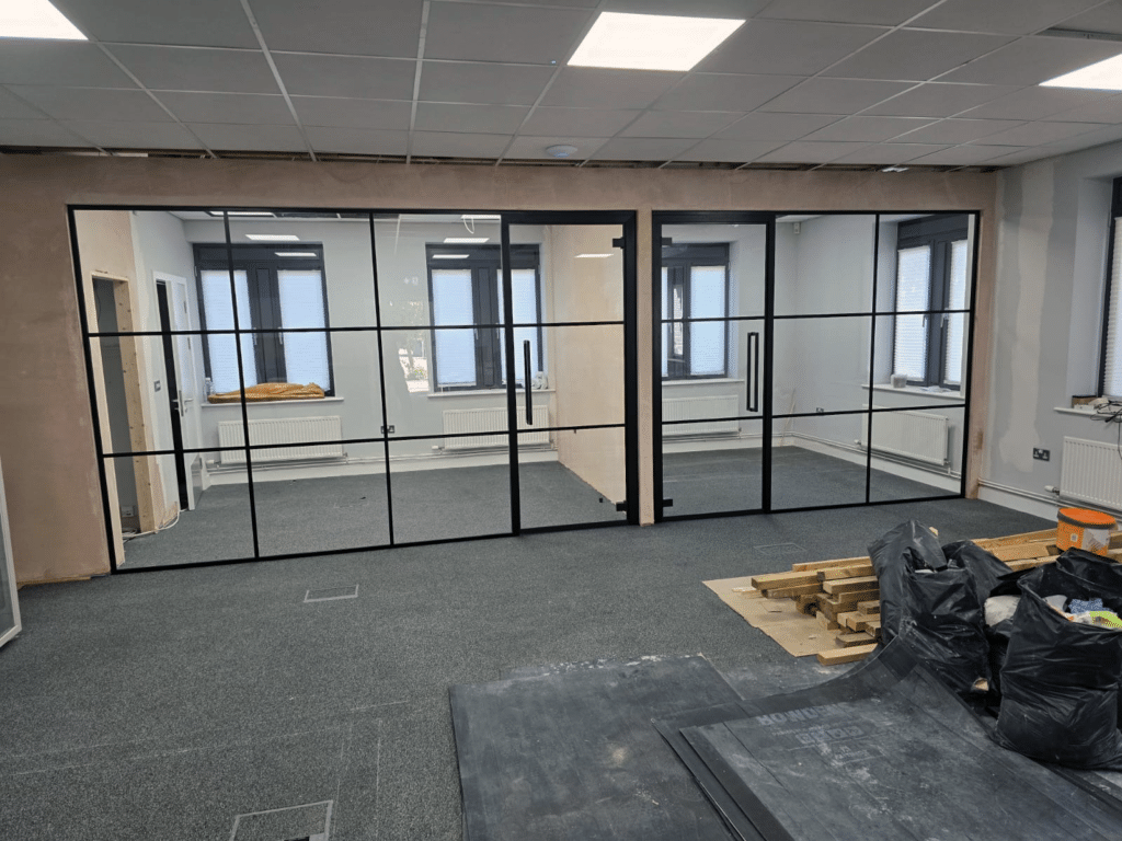 Industrial Glass Partitions Bath