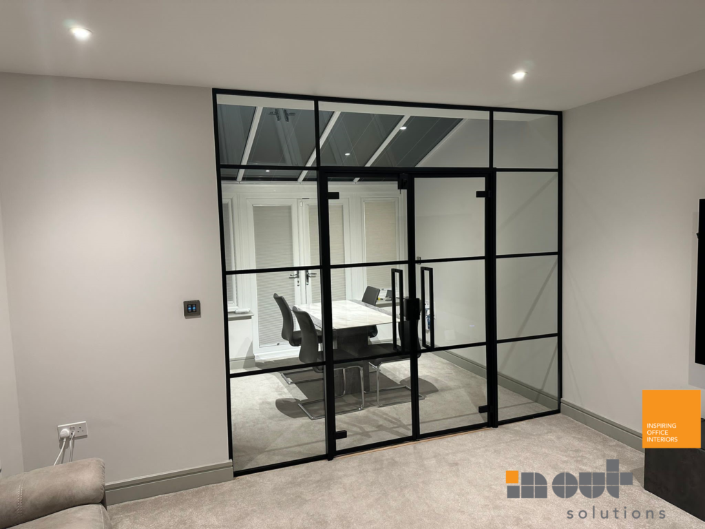 Black Framed Glass Doors