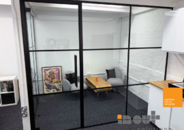 Banded Glass Office Walls Leeds