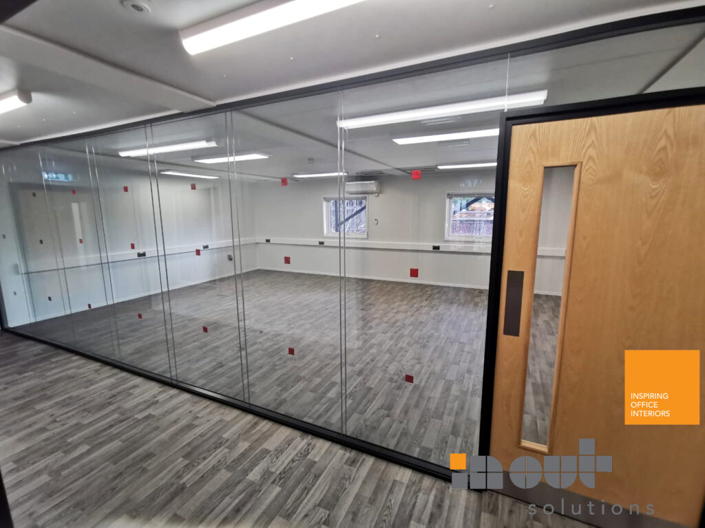 Glass Room Walls Dividers Cost UK Interior Doors Home Installers Glazed Office Partitions Costs Installed Leeds Prices Yorkshire Noise Reducing Double Single Glazing -