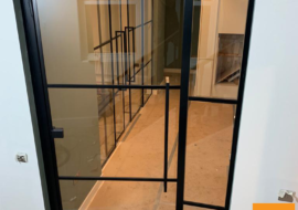 Black Framed Glass Door