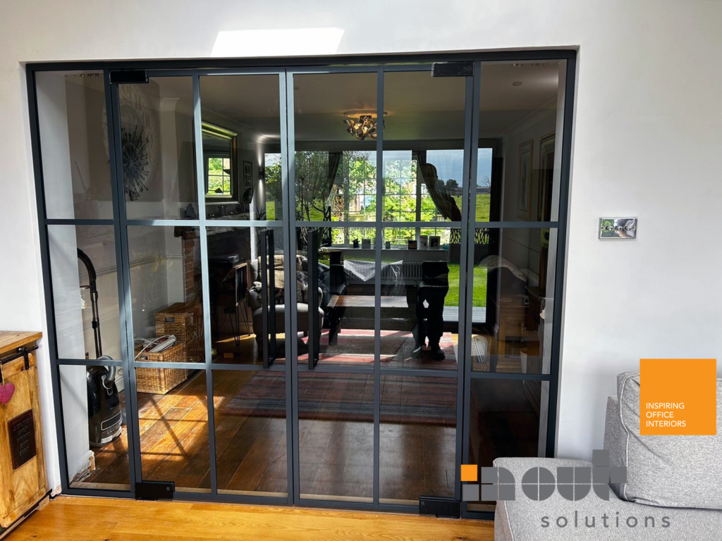 Interior Black Metal Glass Doors York