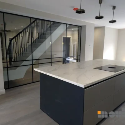 Slimline Aluminium Glazed Room Divider