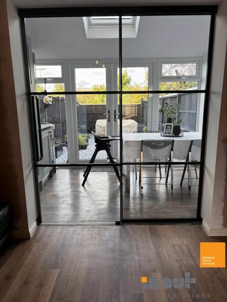 Sliding Glass Single Door with Side Panel