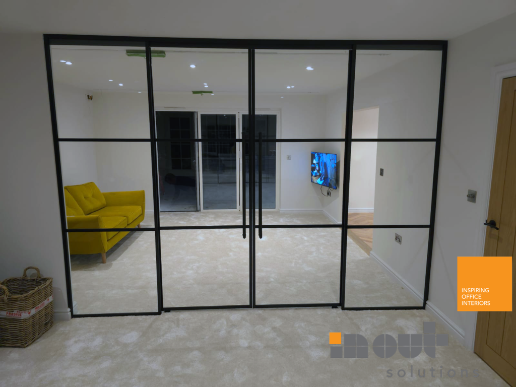 Internal Sliding Doors with Glass Black Framed Glass Doors Glass Room Divider Interior Glass Doors