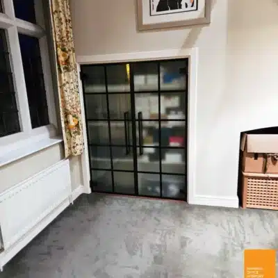 Satina Frameless Glass Double Doors