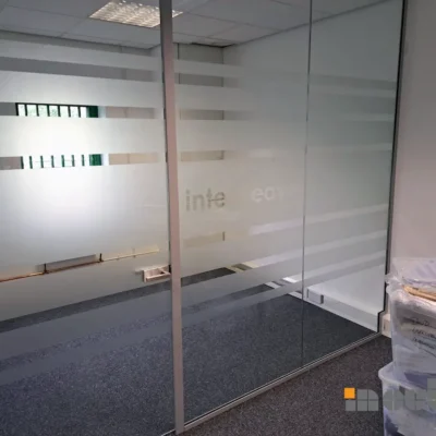 Framed Single Glazed Partitioning with Doors