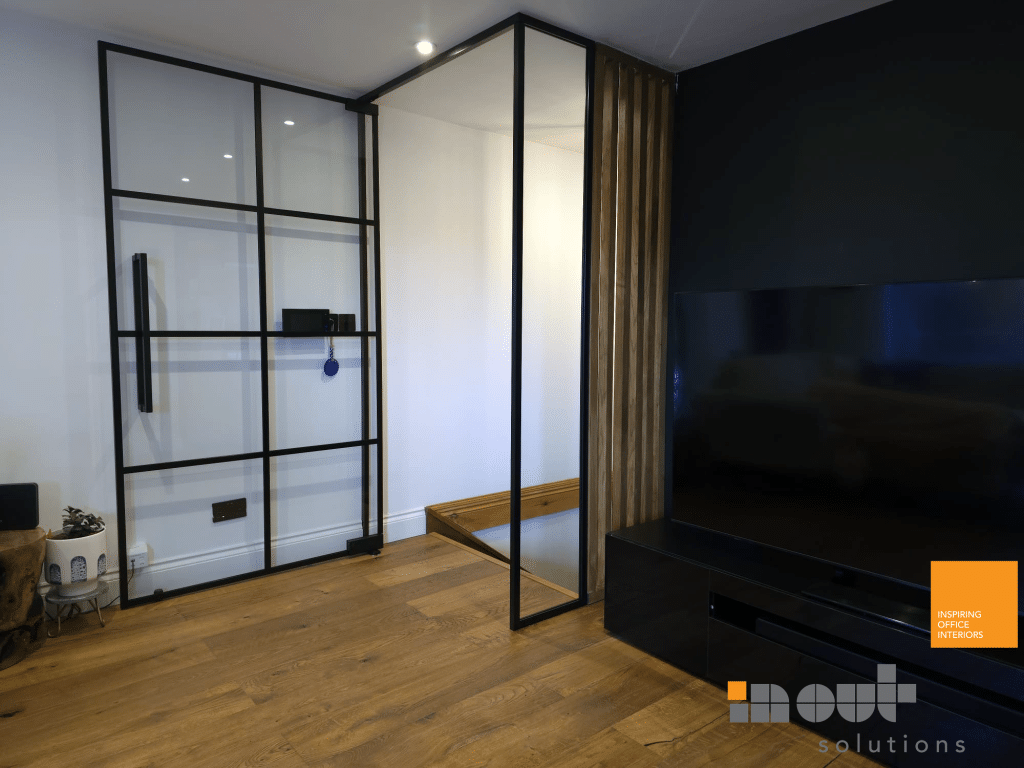 Internal Black Framed Glass Door Leeds