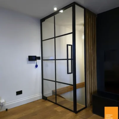 Black Framed Glass Door Leeds