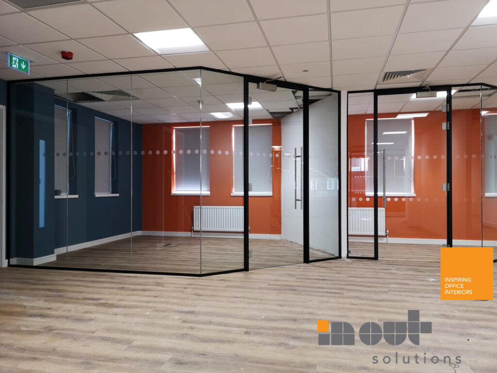 Glass Partitions Leeds Yorkshire Offices Refurbishment Barnsley Doncaster Sheffield Rotherham Break Out Canteen Bradford Halifax Huddersfield Wakefield