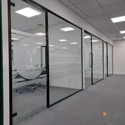 Glass Meeting Room with Design