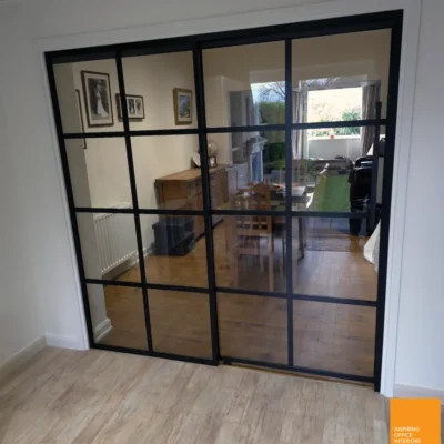 Crittall Style Internal Glazed Metal Doors Leeds