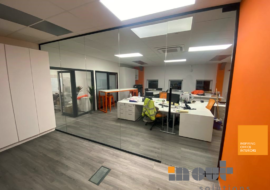 Glass Office Partitioning Hull