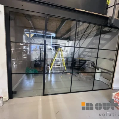 Banded Glass Partition London